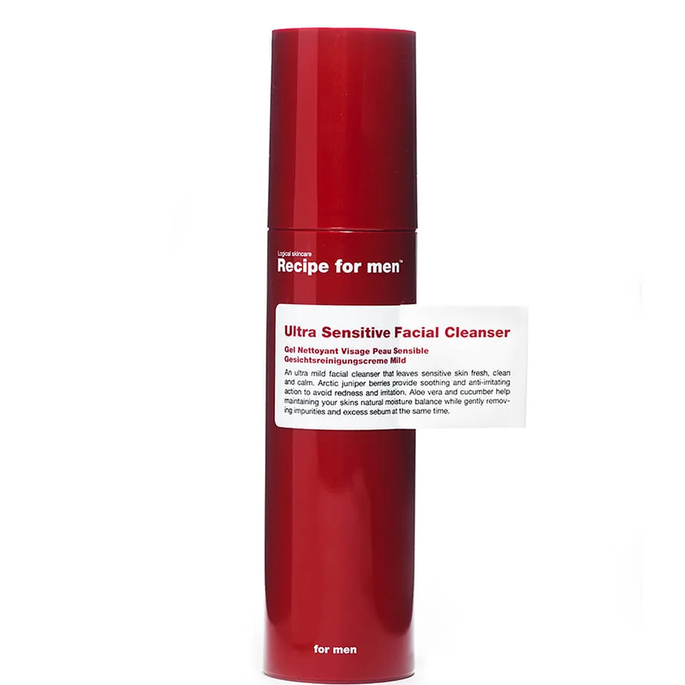 Recipe for Men - Ultra Sensitive Nettoyant visage 100mlImage1