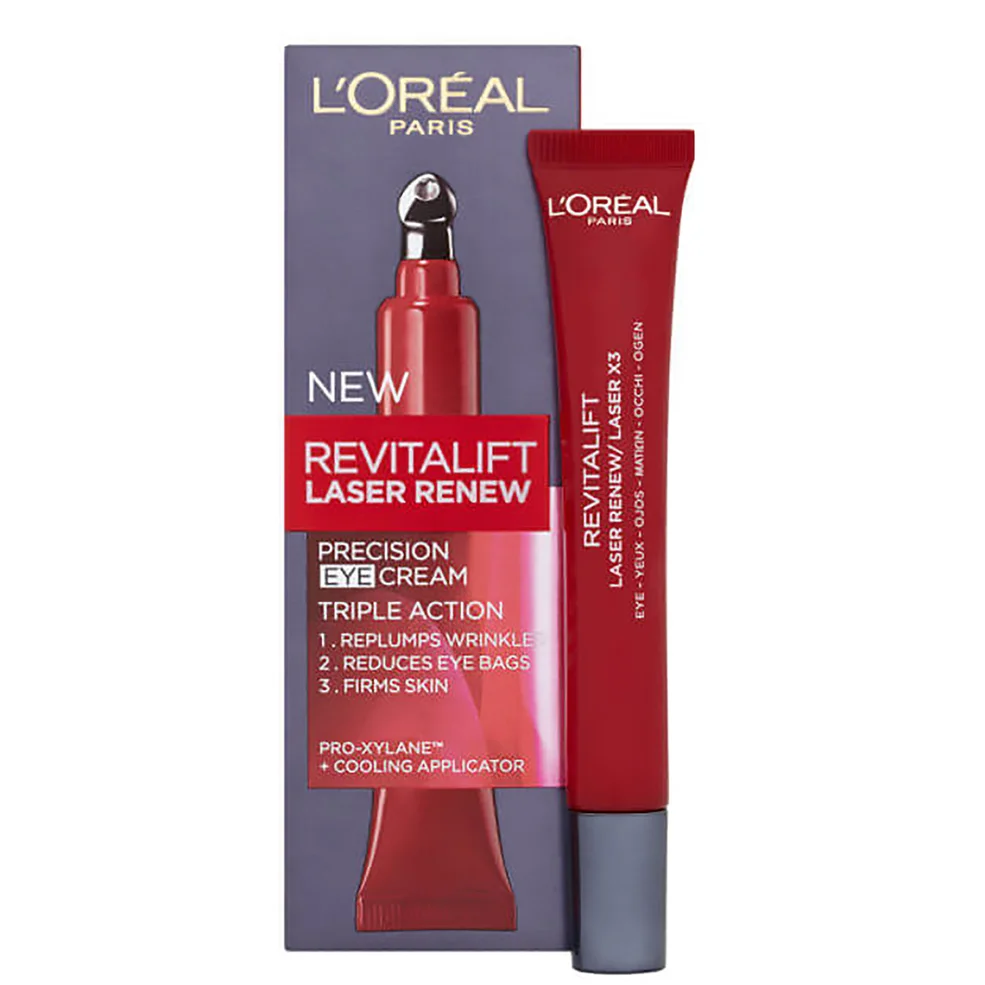 L'Oréal Paris Dermo Expertise Revitalift Laser Crème pour les Yeux Précision Triple Action (15 ml)Image1
