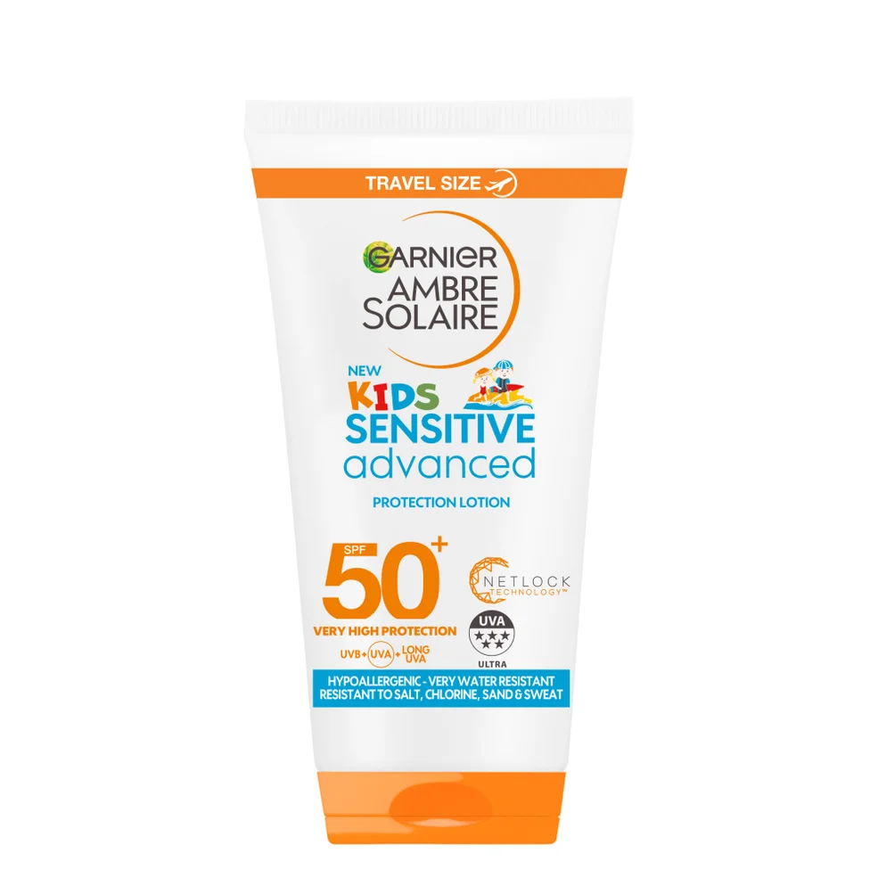 Garnier Ambre Solaire Kids Sensitive Crème Solaire SPF 50+ 50 ml Format VoyageImage1