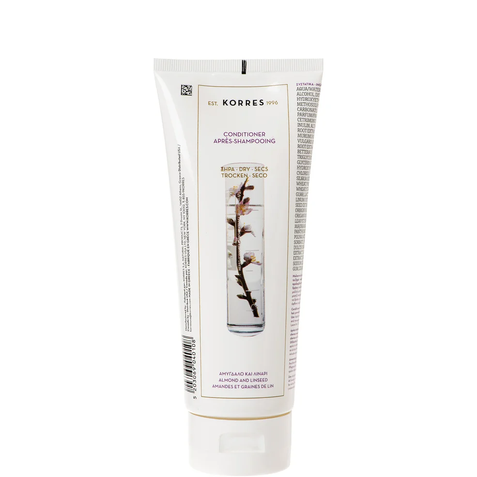 KORRES Après-shampooing Almond and Linseed pour cheveux secs/endommagés (200ml)Image1