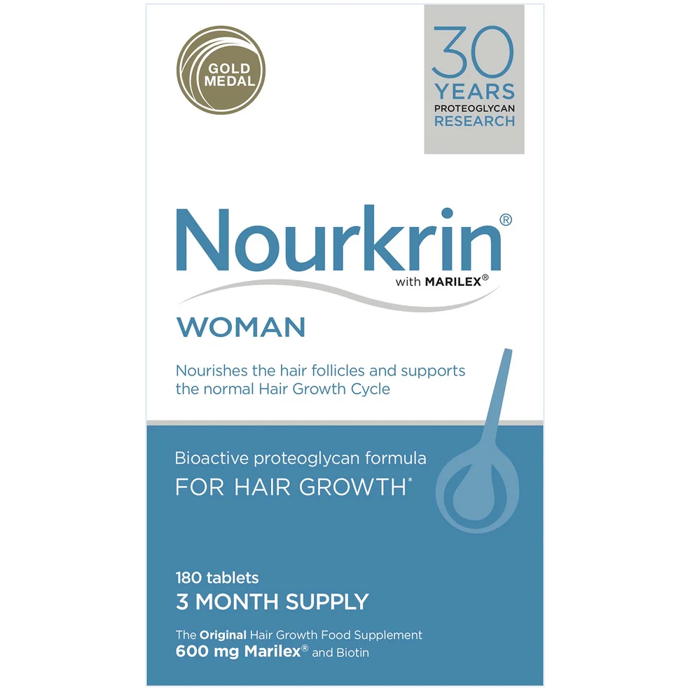 Compléments alimentaires soins de cheveux Nourkrin Woman - 3 mois (180 cachets)Image1