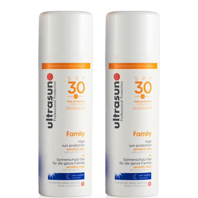 Duo Ultrasun Famille SPF 30 - Super Sensible (2 x 150 ml)