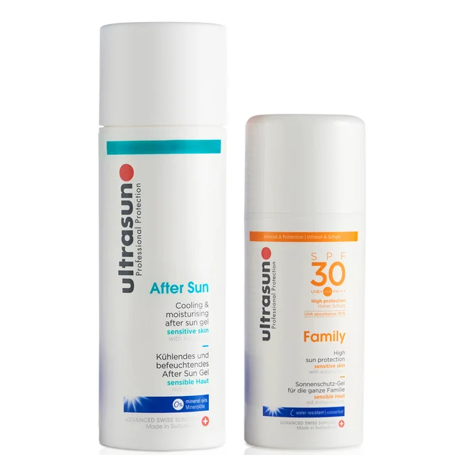 Ultrasun Famille SPF 30 - Super Sensible (100ml) et Ultrasun Après-soleil