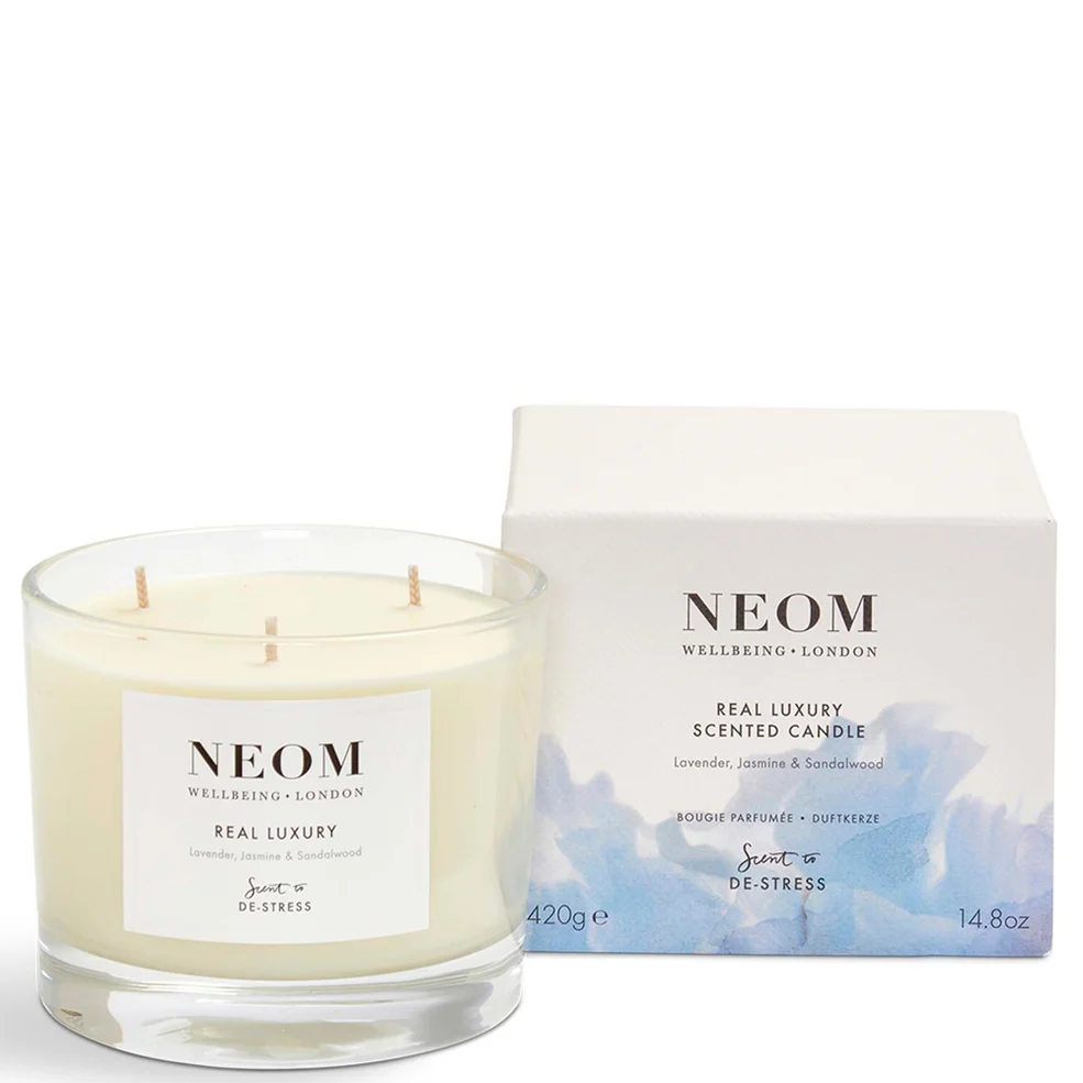NEOM Real Luxury De-Stress Bougie Parfumée 3 MèchesImage1