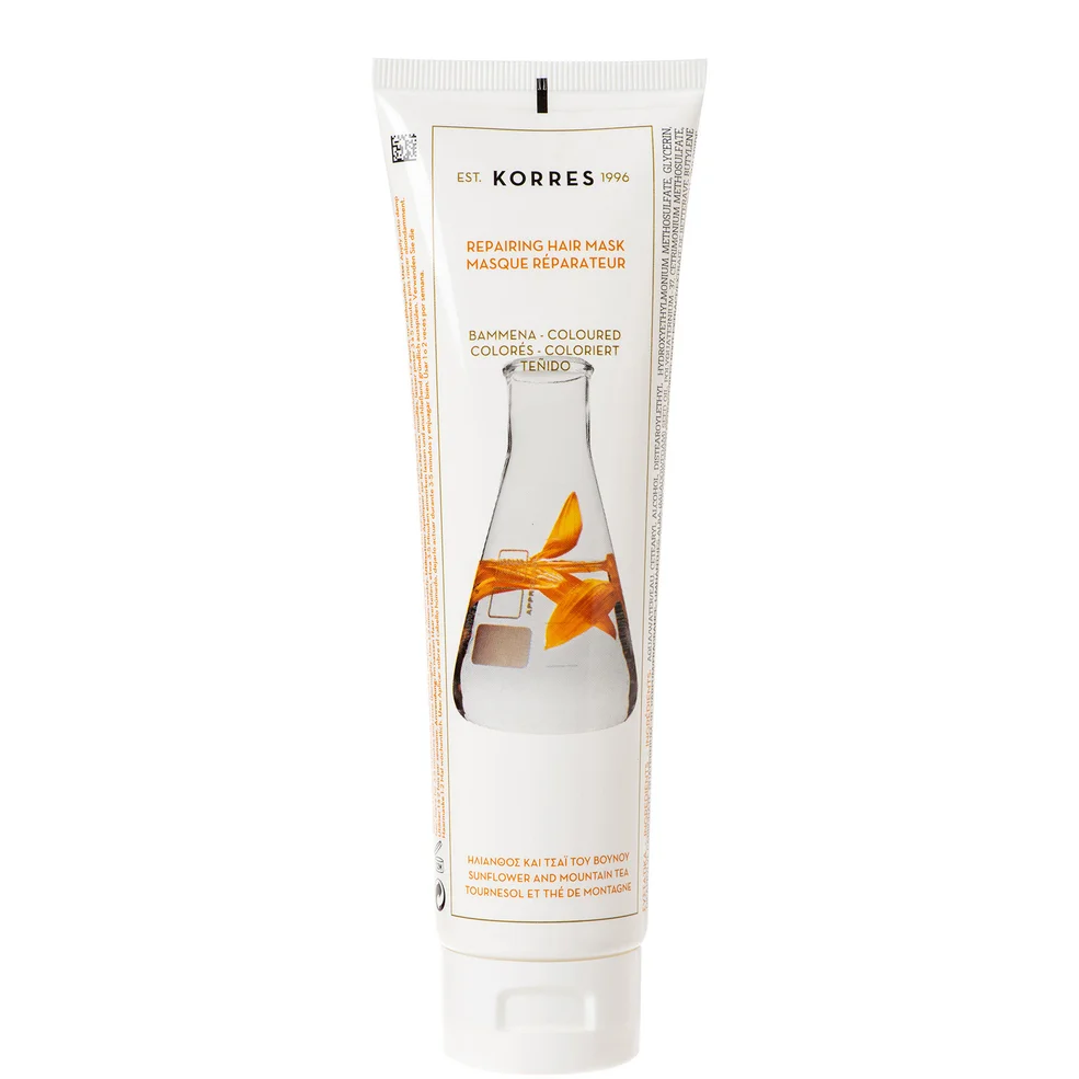 Masque pour cheveux colorés Tournesol et Thé des montagnes de KORRES(125ml)Image1