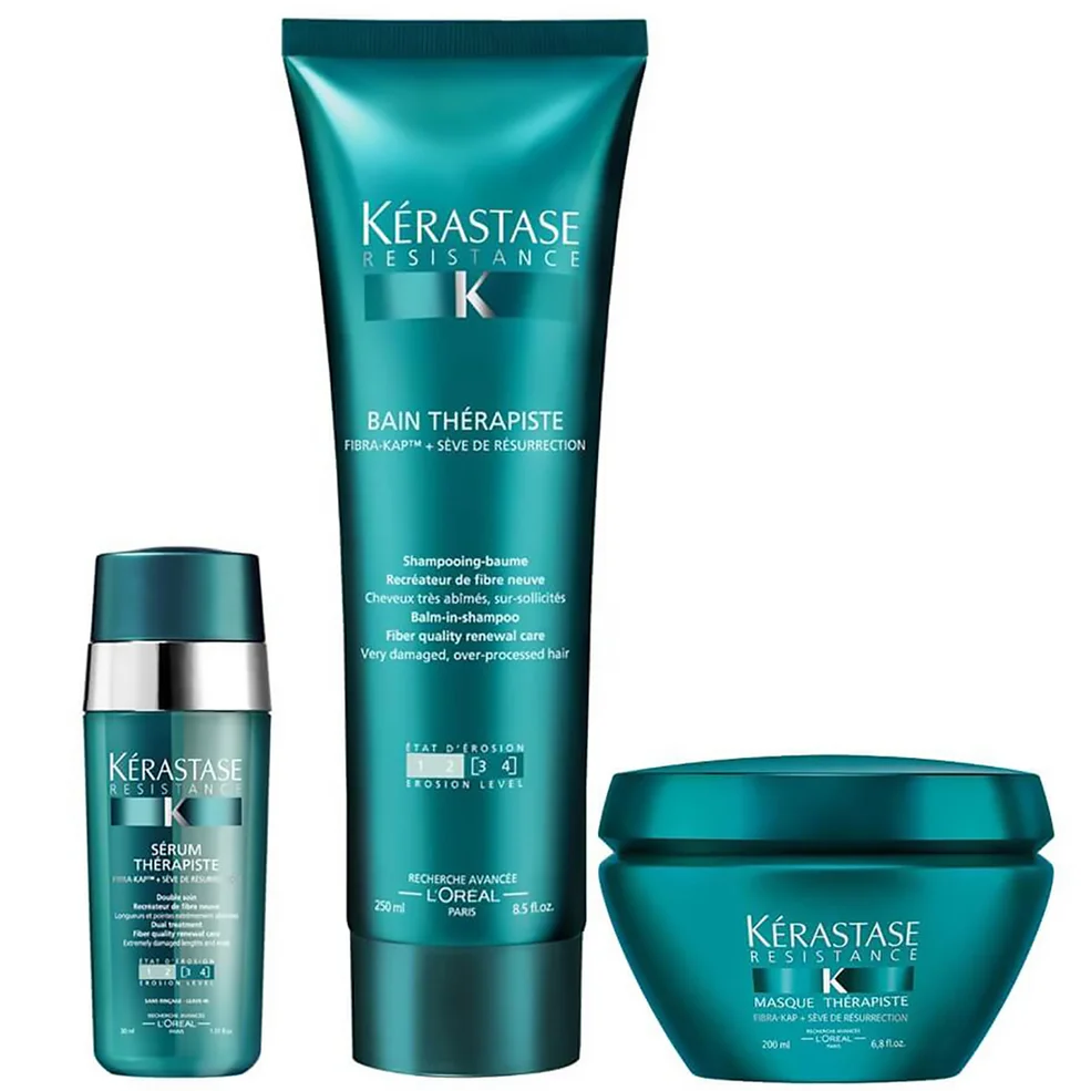 Kérastase Resistance Therapiste  trio shampooing (250ml), masque (200ml) et sérum (30ml)Image1