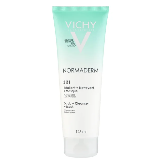 VICHY Normaderm 3 en 1 Nettoyant + Exfoliant + Masque 125 ml