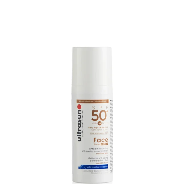 Crème solaire pour le visage teintée SPF50 de Ultrasun (différentes teintes)