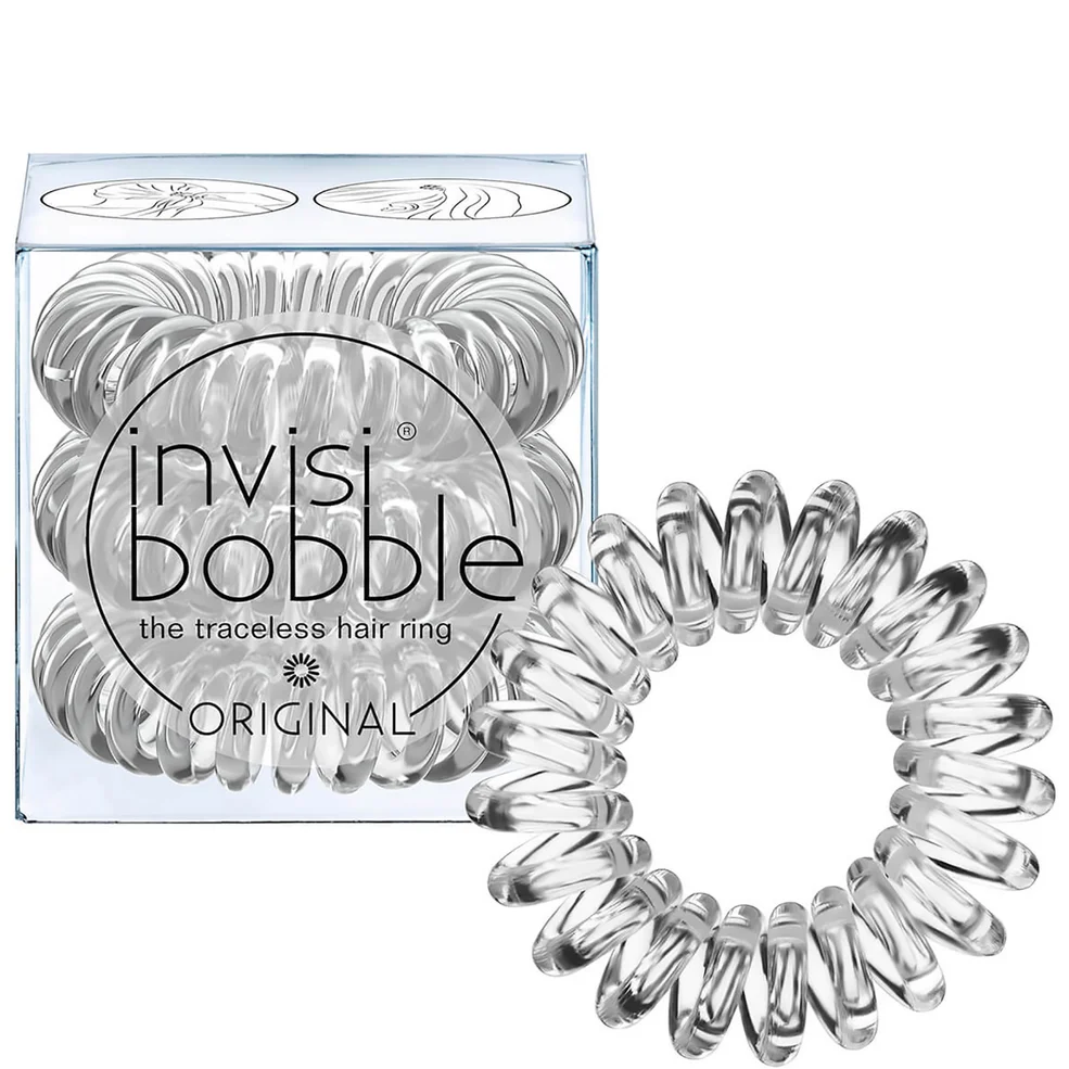 Attache cheveux invisibobble Original (3 pièces) - Transparente comme le cristalImage1