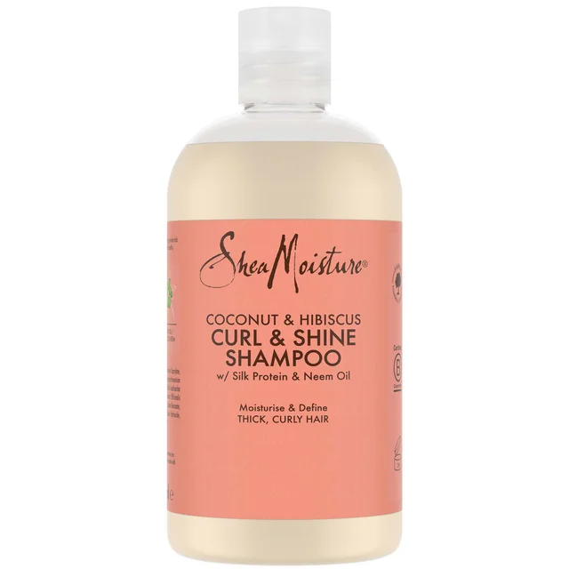 Shea Moisture Shampoing Brillance Rehausseur de Boucles à la Noix de Coco et l'Hibiscus (379 ml)