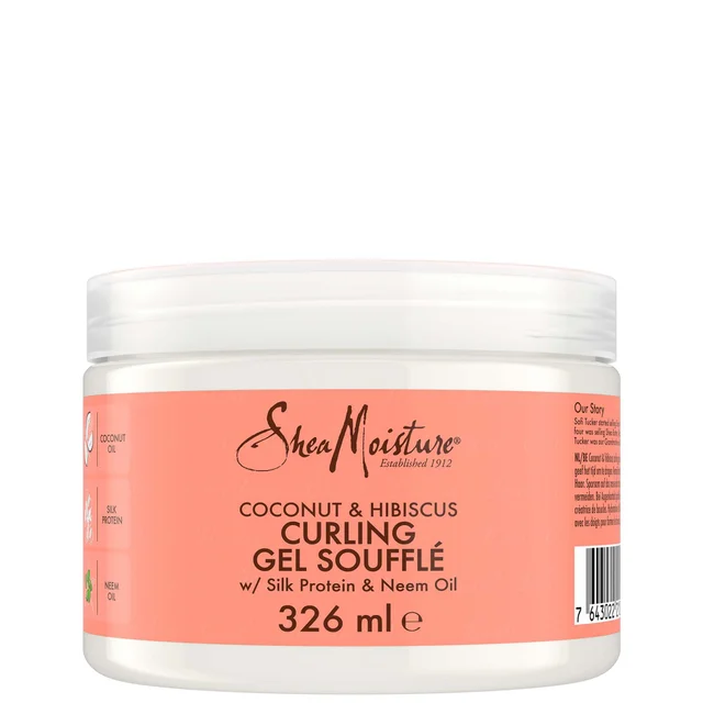 Shea Moisture Gel Soufflé Rehausseur de Boucles à la Noix de Coco et l'Hibiscus (326 ml)