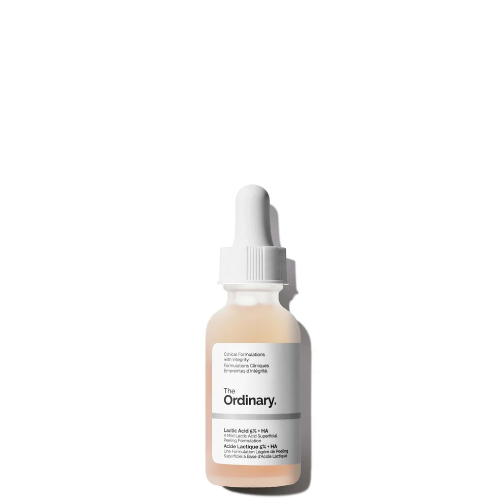 Formulation de Peeling Superficiel à Base d'Acide Lactique 5 % + HA 2 % The Ordinary 30 mlImage1