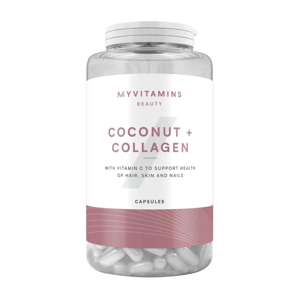 Myvitamins Coconut and Collagen V1, Unflavoured, 180 CapsulesImage1