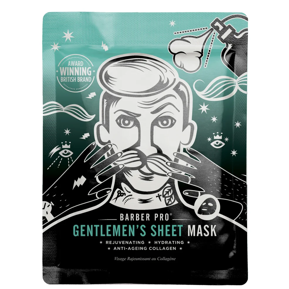 Masque Visage Rajeunissant au Collagène Gentlemen's Sheet Mask BARBER PROImage1