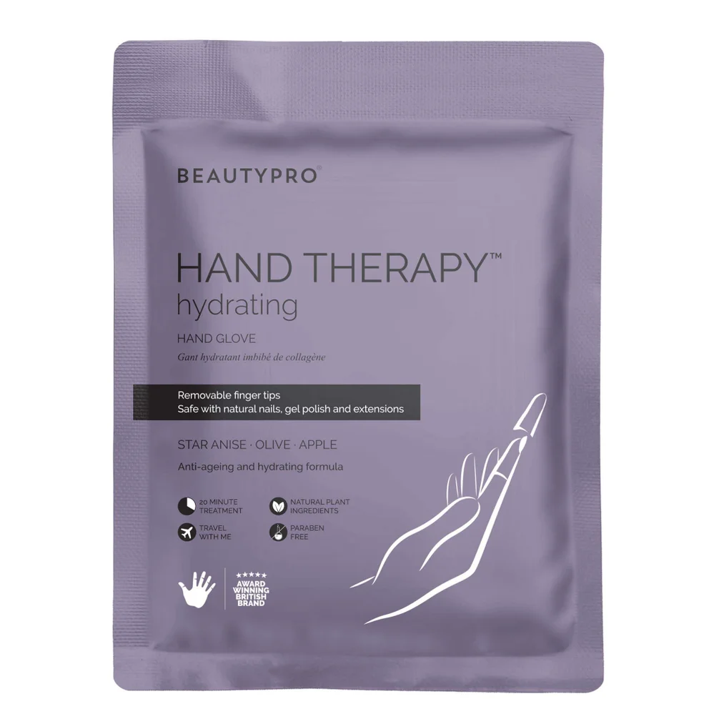 Gants Hydratants Imbibés de Collagène avec Bout des Doigts Amovible Hand Therapy™ BeautyPro – 1 paireImage1