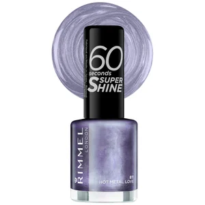 Rimmel 60 Seconds Rita Vernis à ongles 8 ml (disponible en plusieurs teintes) - Shade 811 Hot Metal Love