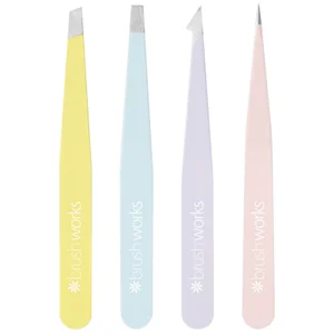 brushworks HD Combination Ensemble de Pinces à Épiler - Mixed - undefined undefined