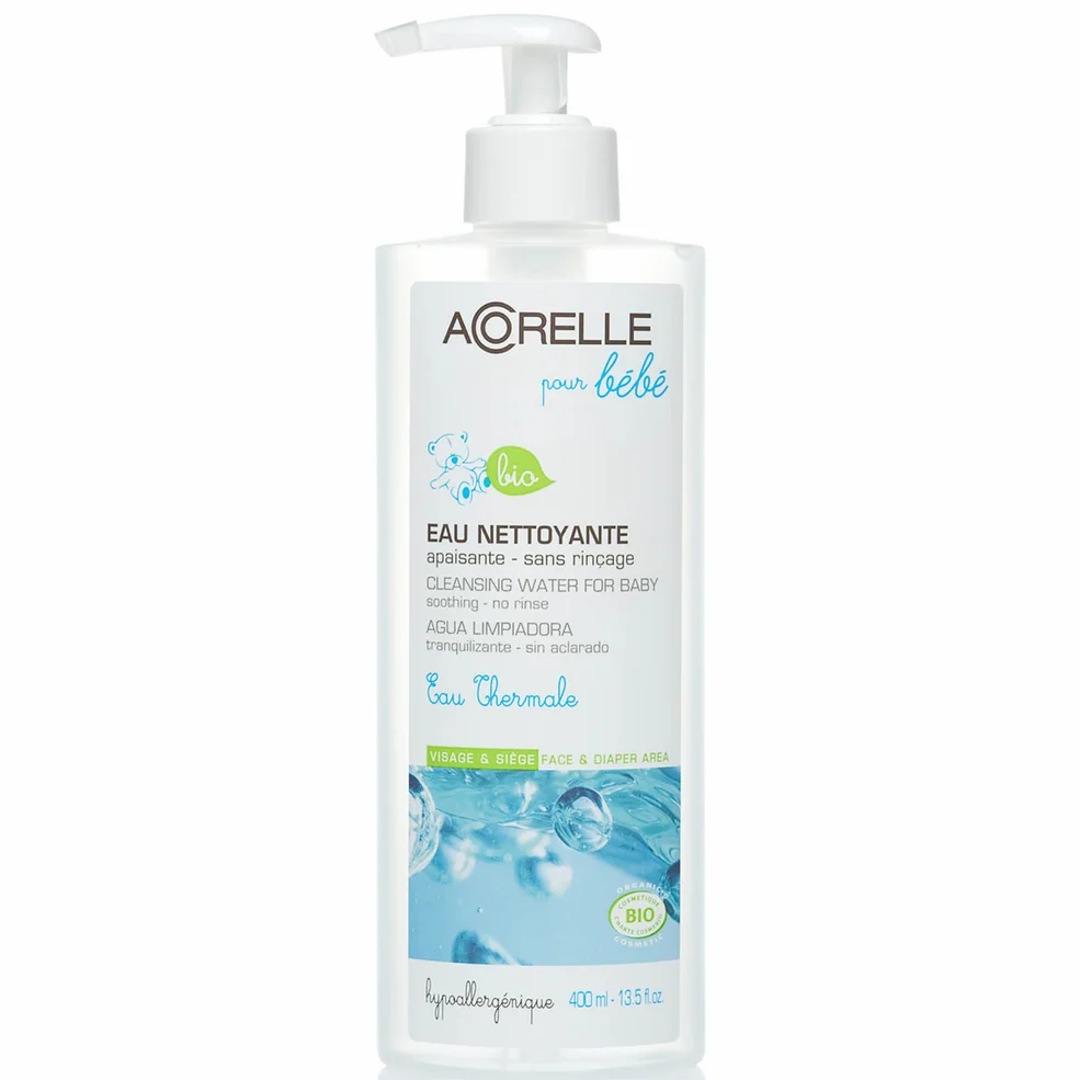 Eau nettoyante sans rinçage bio pour bébé Acorelle 400 mlImage1