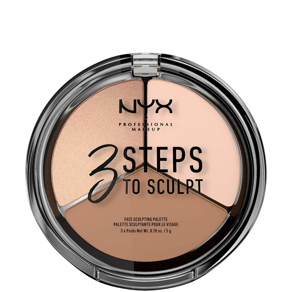NYX Professional Makeup 3 Steps to Sculpt Face Sculpting Palette - FairImage1