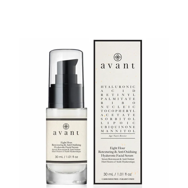 Sérum Retexturant & Anti-Oxidant 8 heures à l'Acide Hyaluronique