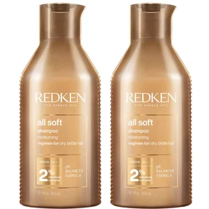 Shampooing All Soft Redken Duo (2 x 300 ml) - Size 2 x 300ml