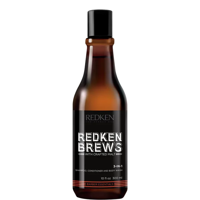 Redken Brews Shampooing, Après-shampooing et Gel Douche 300 ml