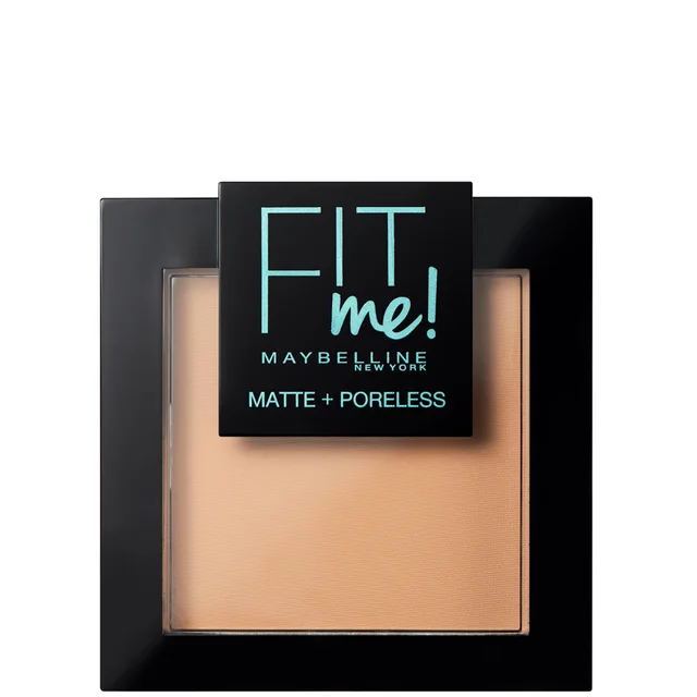 Poudre Ton sur Ton Matifiante Matte + Poreless Fit Me! Maybelline (différentes teintes disponibles)