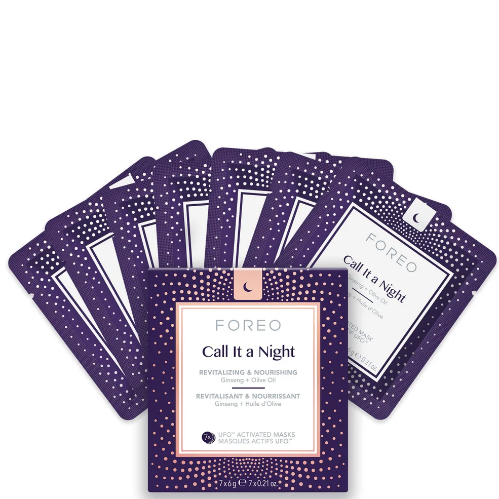 FOREO Call it a Night UFO/UFO Mini Nourishing and Revitalising Face Mask (7 Pack)Image1