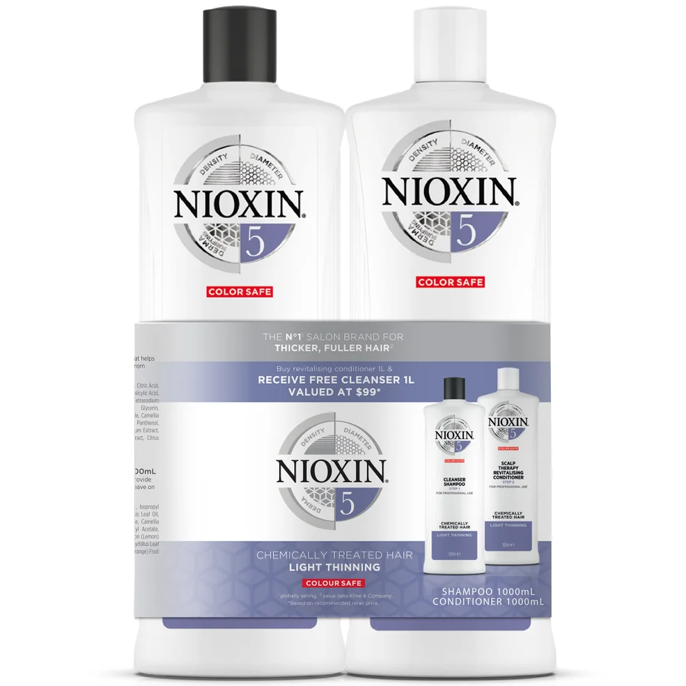 NIOXIN SYSTEM #5 1 L Shampoo and Conditioner Duo PackImage1
