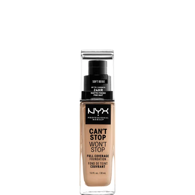 Fond de Teint 24 Heures Can't Stop Won't Stop NYX Professional Makeup (différentes teintes disponibles)