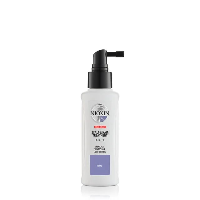 NIOXIN System 5 Soin Cuir Chevelu et Cheveux 3 Étapes pour Cheveux Traités Chimiquement et Légèrement Clairsemés 100 ml