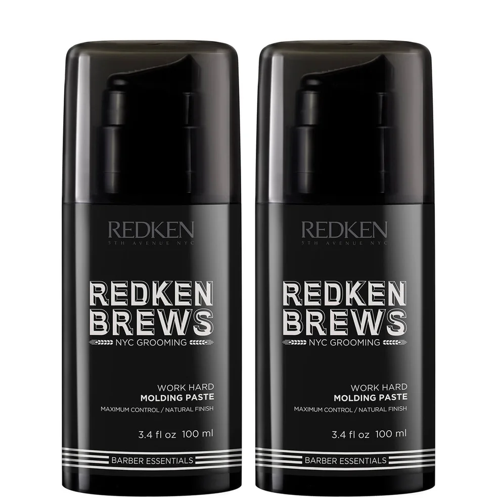 Duo de pâtes de modelage pour homme Work Hard Redken BrewsImage1
