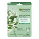 Garnier Moisture Bomb Masque pour le Visage Hydratant au Thé Vert pour Peaux Mixtes 32 g