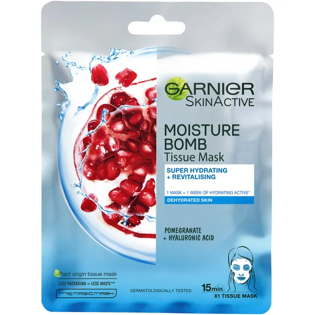 Garnier Moisture Bomb Masque pour le Visage Hydratant à la Grenade