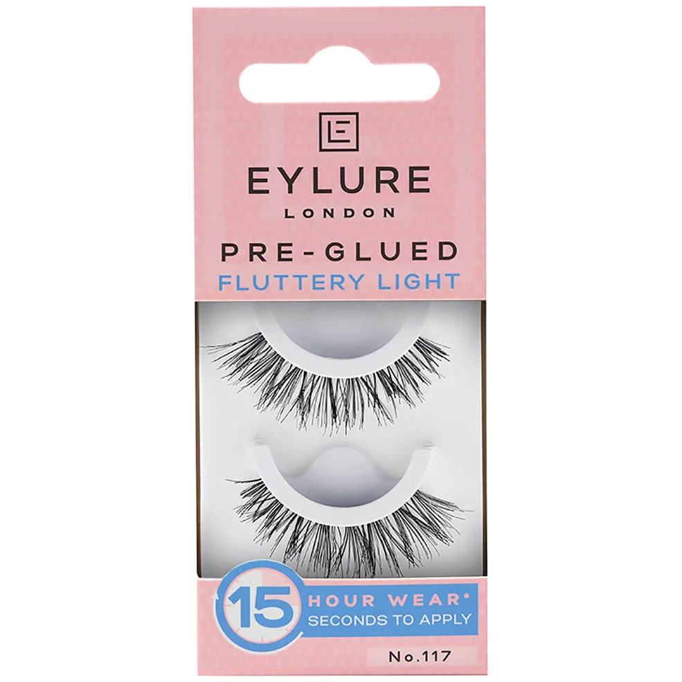 Eylure Pre-Glued False Lashes - Fluttery Light No. 117Image1