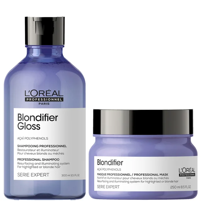 Duo de Shampooing et Masque Blondifier Gloss Serie Expert L'Oréal Professionnel Paris