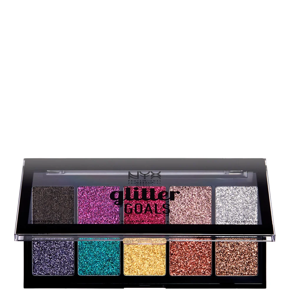 NYX Professional Makeup Glitter Goals Cream Quad Palette - GlacierImage1