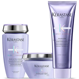 Trio Shampooing, Masque et Après-Shampooing Blond Absolu Ultra-Violet Kérastase - undefined undefined