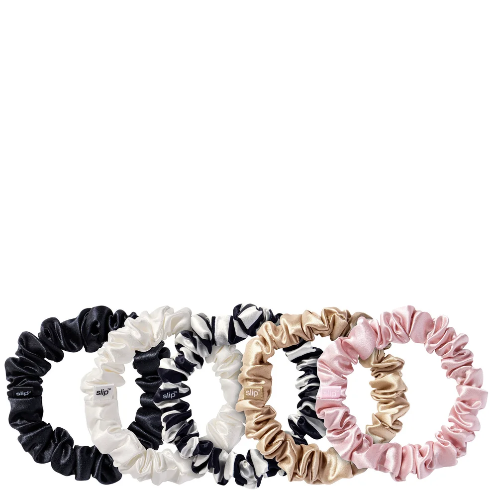 Slip Silk Midi Scrunchies - Multi (Pack of 5)Image1