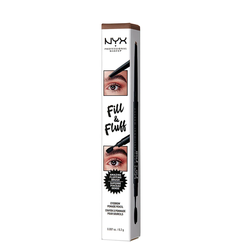 NYX Professional Makeup Fill and Fluff Eyebrow Pomade Pencil 0.2g (Various Shades)Image1