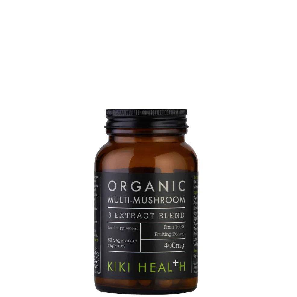 KIKI Health Organic Multi-Mushroom 8 Extract Blend (60 Vegicaps)Image1