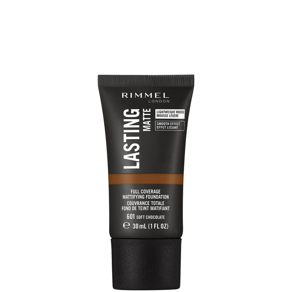 Rimmel London Lasting Matte Foundation - 601 Soft ChocolateImage1