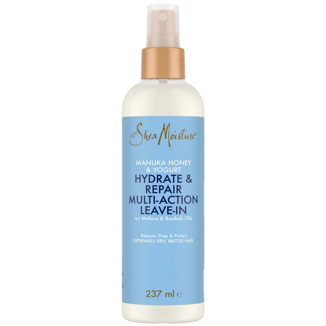 Shea Moisture Après-shampooing Sans Rinçage Hydratant et Réparateur au Miel de Manuka et au Yaourt 237 ml