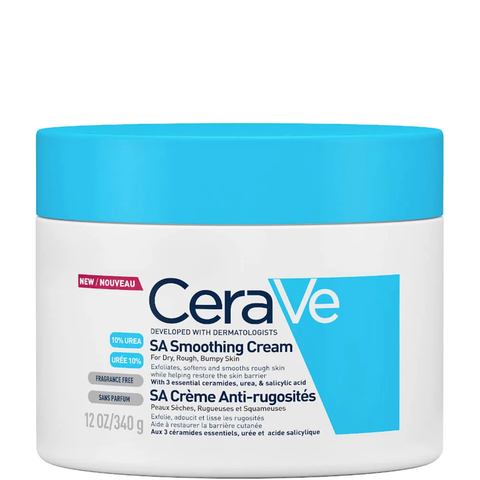 CeraVe SA Crème Lissante à l'Acide Salicylique pour la Peau Sèche, Rugueuse et Bosselée 340 mlImage1