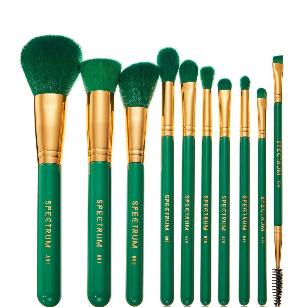 Spectrum Collections 10 Piece Malachite Brush SetImage1
