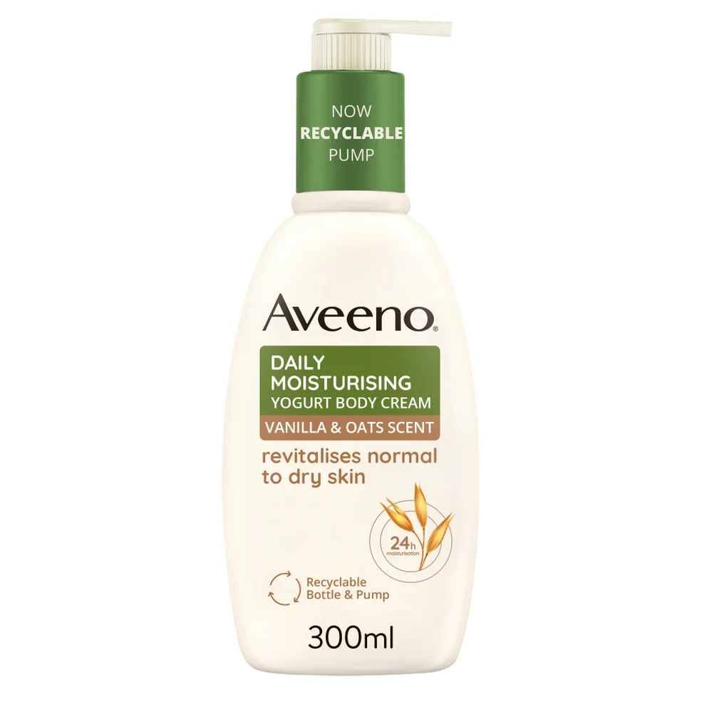 Aveeno Daily Moisturising Yogurt Body Cream Vanilla & Oat Scent 300mlImage1