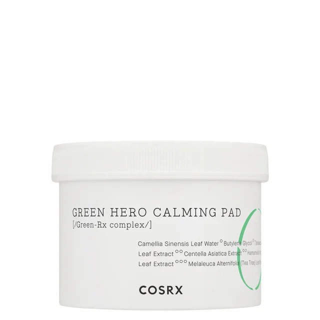 COSRX One Step Green Hero Calming Pad Disques Apaisants (70 disques)