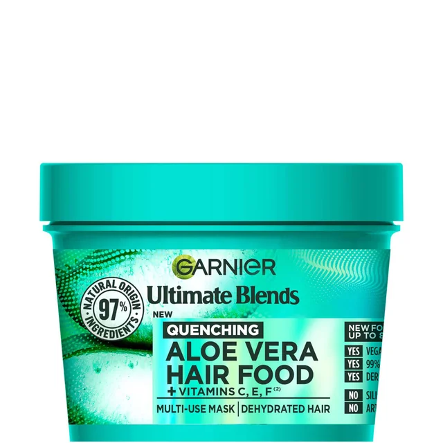 Garnier FRUCTIS Hair Food Aloe Vera 3-en-1 Masque Nourrissant pour Cheveux Normaux 390 ml