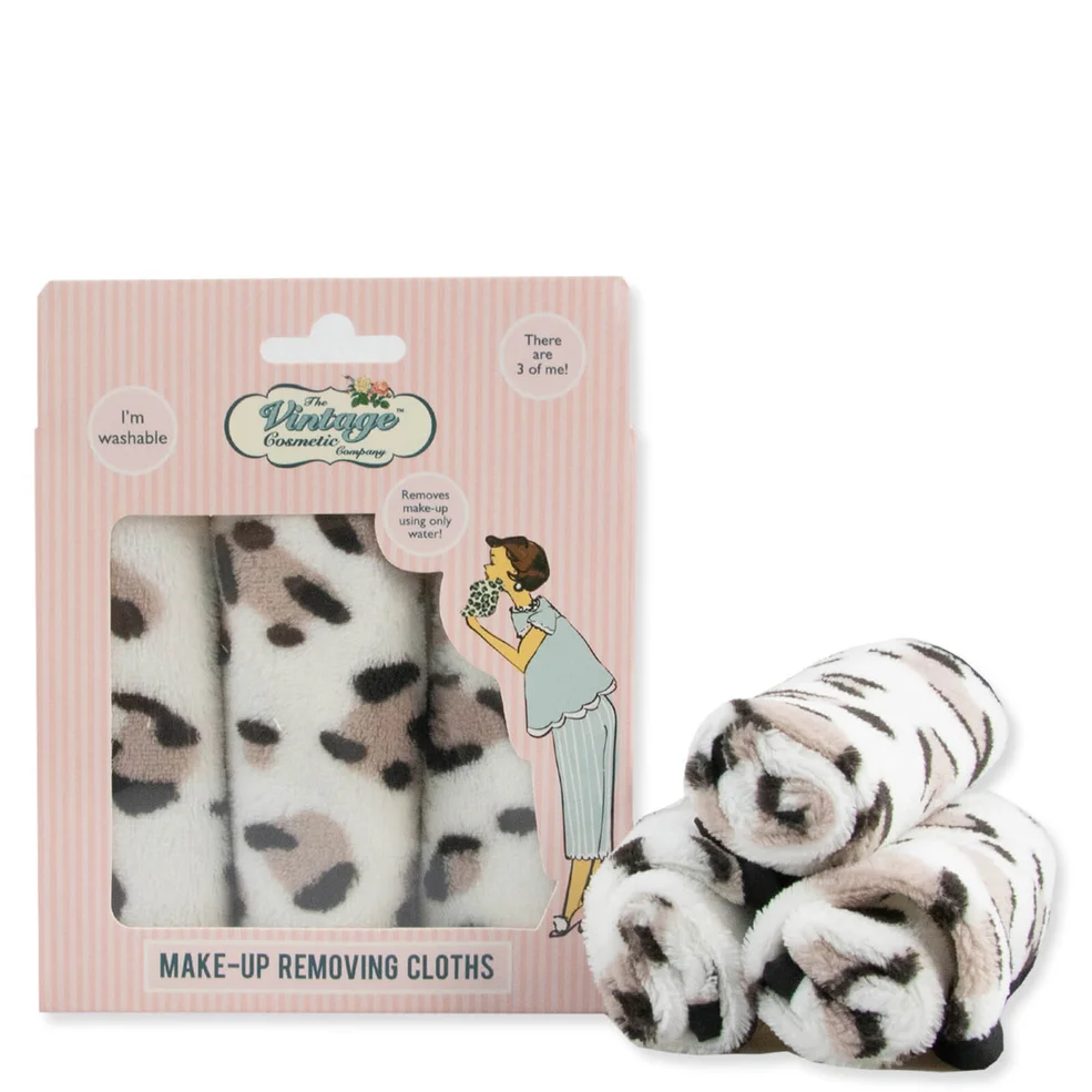 The Vintage Cosmetic Company Leopard Print Make-up Removing ClothsImage1