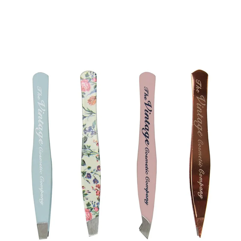 The Vintage Cosmetic Company 4 Piece Mini Tweezer SetImage1